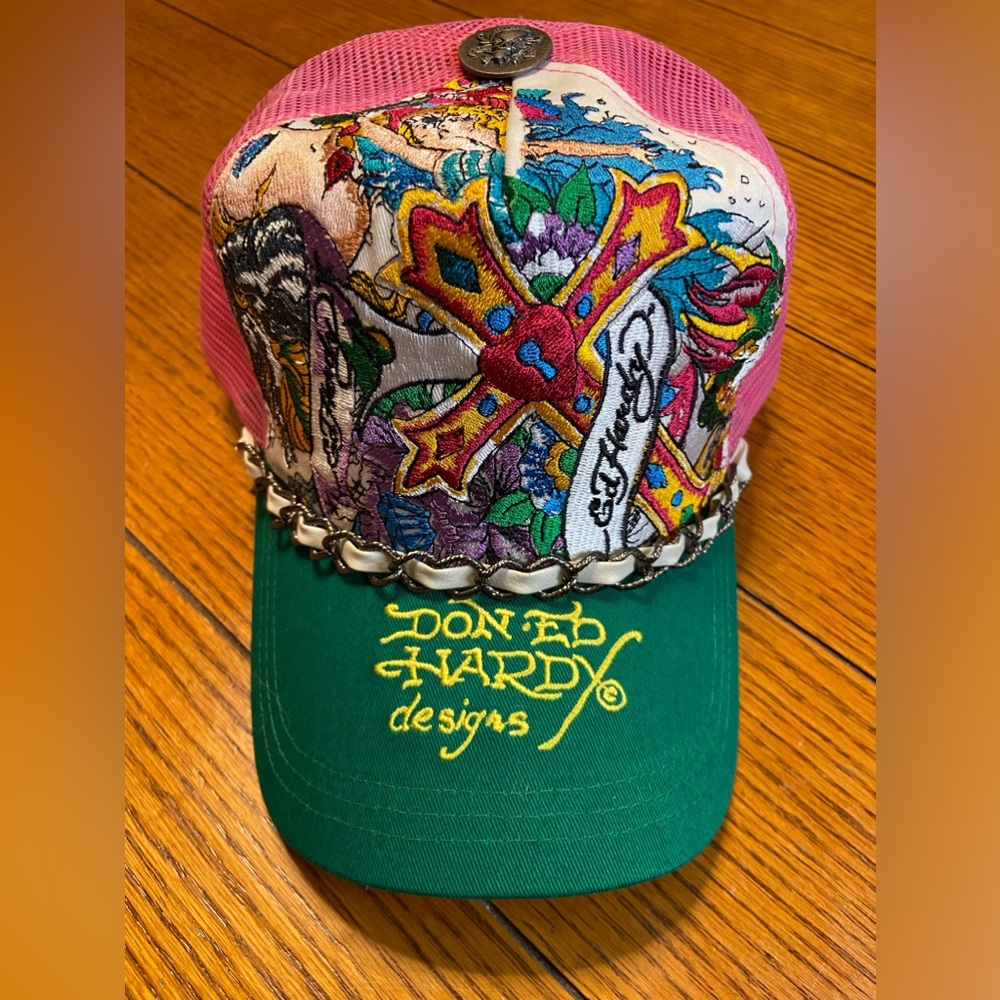 Original 2008 Don Ed Hardy Designs Trucker Hat